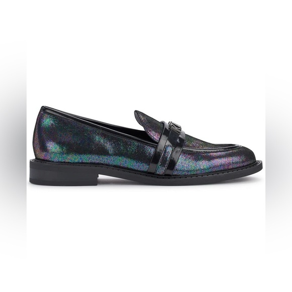 NWT Karl Lagerfeld Leather Upper Randall multi & black Almond Toe Loafers 6 main image 7